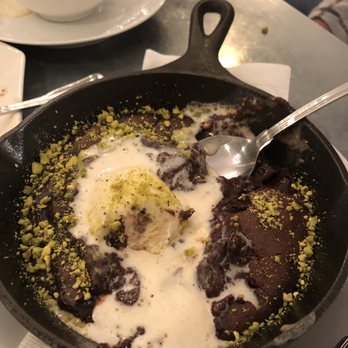 Piccola Cucina - Warm chocolate and pistachio cake! - Italian Near Me - Red Lodge, Montana Piccola Cucina - Warm chocolate and pistachio cake! - Italian Near Me - Red Lodge, Montana