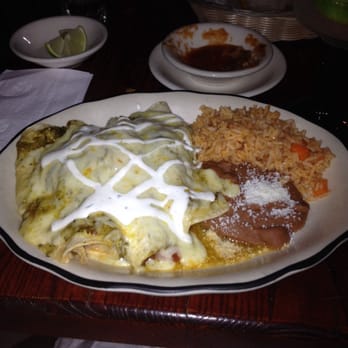 Vera Cruz - Chicken Enchilada Suizas. Delicious! - Mexican Near Me - Brooklyn, New York Vera Cruz - Chicken Enchilada Suizas. Delicious! - Mexican Near Me - Brooklyn, New York