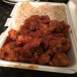 General Tso's chicken and brown rice General Tso's chicken and brown rice