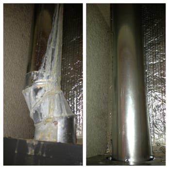 Controlled Elements - before and after, Left side shows poor workmanship, right side show the correct way from Controlled Elements! - Heating & Air Conditioning/HVAC Near Me
