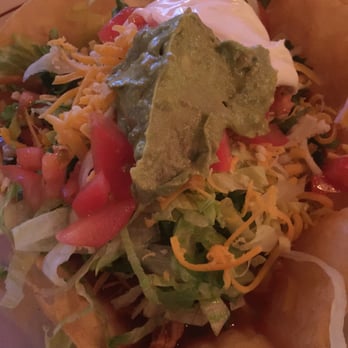 Red Pepper Restaurant - Chicken Tostada. Lots of chicken. - Mexican Near Me - Bakersfield, California