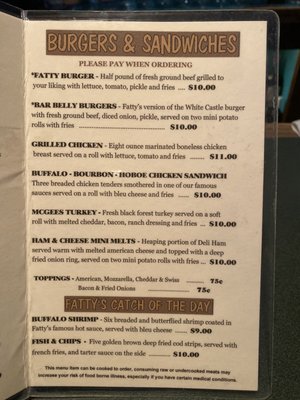 Menu photo 5 Fatty McGees East Islip, NY