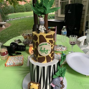 Artylicious Cakes - a jungle themed birthday cake - Custom Cakes Near Me - Raleigh, North Carolina Artylicious Cakes - a jungle themed birthday cake - Custom Cakes Near Me - Raleigh, North Carolina