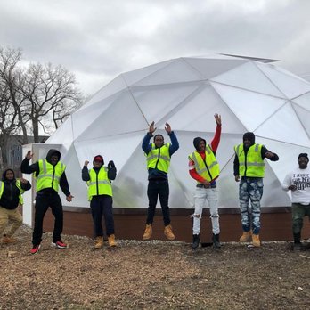 Growing Spaces - Volunteers finished building 42' Growing Dome Greenhouse - Gardeners Near Me - Pagosa Springs, Colorado Growing Spaces - Volunteers finished building 42' Growing Dome Greenhouse - Gardeners Near Me - Pagosa Springs, Colorado