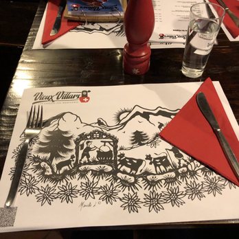 Vieux Villars - Placemat - Swiss Food Near Me - Ollon, VD Vieux Villars - Placemat - Swiss Food Near Me - Ollon, VD