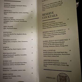Peychaud’s - Cocktail menu - Cocktail Bars Near Me - New Orleans, Louisiana Peychaud’s - Cocktail menu - Cocktail Bars Near Me - New Orleans, Louisiana