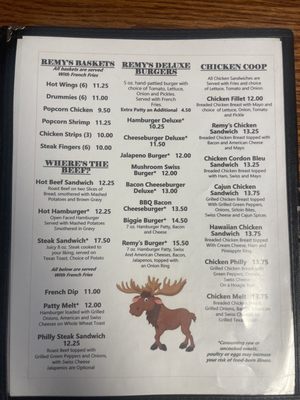 Menu photo 3 Remy's Diner Upton, WY