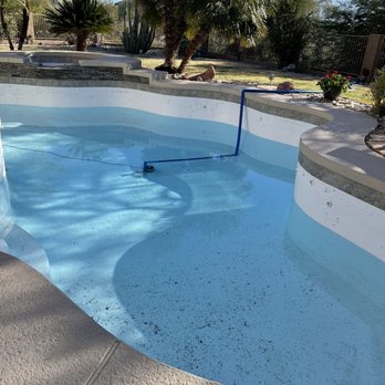 Captain Pools - Before chipped paint and plaster - Pool & Hot Tub Service Near Me - Tempe, Arizona