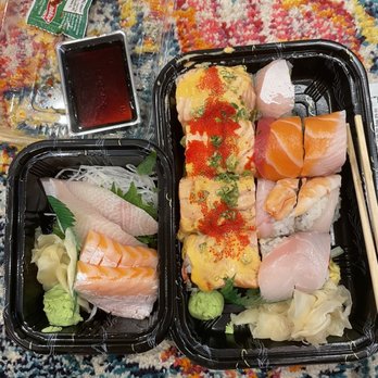 Sumi Sushi - Yellowtail Belly Salmon Belly Rainbow Roll, Sumi Roll - Sushi Bars Near Me - Brooklyn, New York Sumi Sushi - Yellowtail Belly Salmon Belly Rainbow Roll, Sumi Roll - Sushi Bars Near Me - Brooklyn, New York