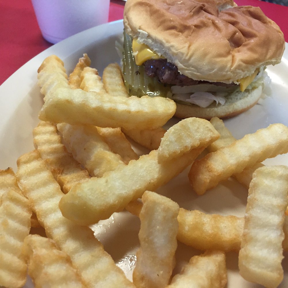 Cliffside Diner - Delux cheeseburger with fries - American Near Me - Frankfort, Kentucky Cliffside Diner - Delux cheeseburger with fries - American Near Me - Frankfort, Kentucky