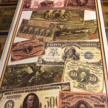Diamond Lil's - a collection of old paper money - Steakhouses Near Me - Idaho City, Idaho