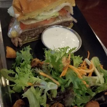 Craft & Gather - Cheeseburger and side salad - American Near Me - Spokane Valley, Washington Craft & Gather - Cheeseburger and side salad - American Near Me - Spokane Valley, Washington
