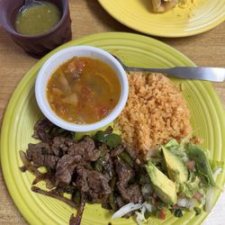 Beef fajita plate