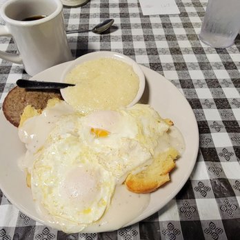 Pelham Diner - Biscuits and Gravy covered with Eggs over easy. - Diners Near Me - Pelham, Alabama Pelham Diner - Biscuits and Gravy covered with Eggs over easy. - Diners Near Me - Pelham, Alabama