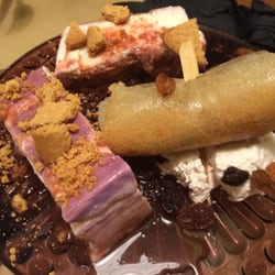 La Regadera - Cheesecake with reduction of clipper and apple croquant