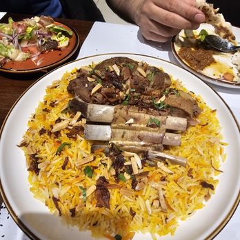 Yemenat - Lamb Haneeth- Braised lamb shoulder over Hadrami rice. $32. Delicious - Middle Eastern Near Me - Brooklyn, New York