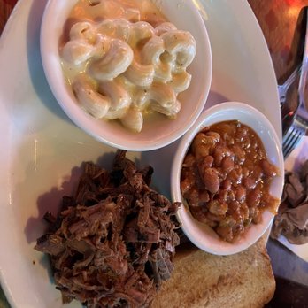 Bill & Tim's Barbecue - 1 Meat Plate My meat was chopped brisket, two sides were Pork & Beans and Mac & Cheese - Barbeque Near Me - Eugene, Oregon Bill & Tim's Barbecue - 1 Meat Plate My meat was chopped brisket, two sides were Pork & Beans and Mac & Cheese - Barbeque Near Me - Eugene, Oregon