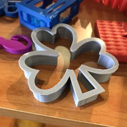Cookie cutter - learn to make items like this in the Library's free tinkercad class and 3D printing. Cookie cutter - learn to make items like this in the Library's free tinkercad class and 3D printing.
