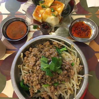 Half & Half Good Old Time - Minced pork noodle and tender tofu with thousand-year egg - Taiwanese Near Me - San Gabriel, California