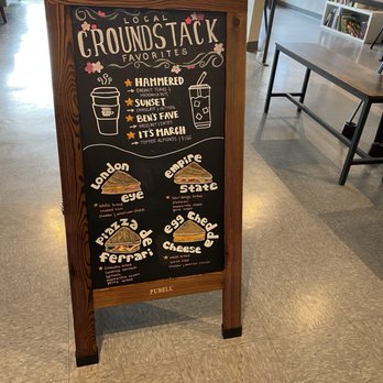 Groundstack Coffee - Menu Board, March 2025 - Coffee & Tea Near Me - Stockton, California