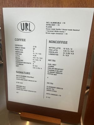 Menu photo 7 URL Coffee Seattle, WA Menu photo 7 URL Coffee Seattle, WA