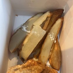 Undercooked potatoes