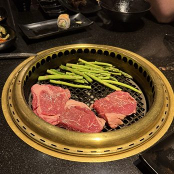 888 Japanese BBQ - Ribeye (A tier) with asparagus - Barbeque Near Me - Las Vegas, Nevada