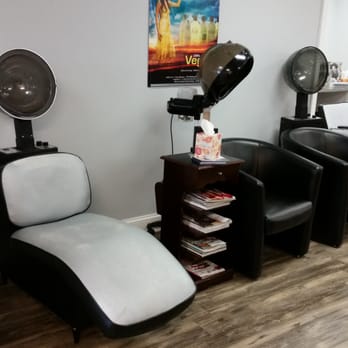 A Slight Edge Salon - The dryer lounge!  How relaxing does that look? - Hair Salons Near Me - Westfield, Massachusetts
