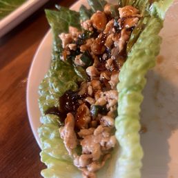 Vietnamese chicken, lettuce wrap Vietnamese chicken, lettuce wrap
