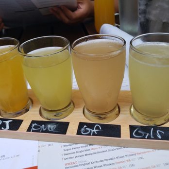 Eureka! - We came for Sunday brunch.  I had  the flight of mimosas. I enjoyed samplings of the different varieties. - Bars Near Me - Cerritos, California