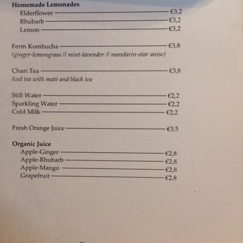 Huize Colette - Drink menu - Desserts Near Me - Ghent, VOV