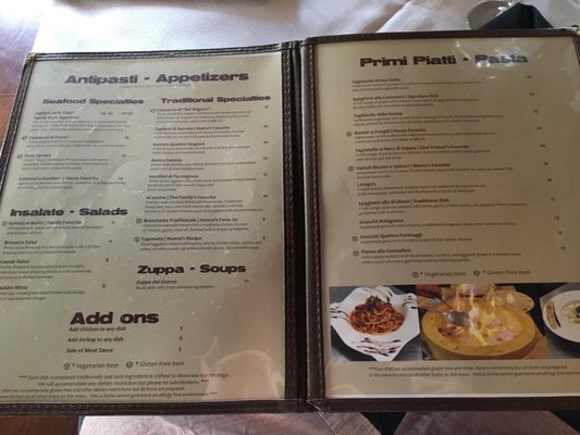 Menu photo 8 Antica Sicilia Millcreek, UT