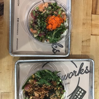 Pokeworks - Two custom poké bowls - Poke Near Me - Somerville, Massachusetts