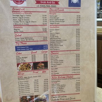 Grab and Go - The Main Menu. - Convenience Stores Near Me - Roanoke, Virginia
