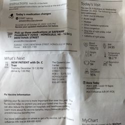 Queen's Island Urgent Care - Proof of visit and recommendations, dog bite and flu!