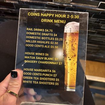 Coins Pub & Restaurant - Happy hour! - Pubs Near Me - Ocean City, Maryland
