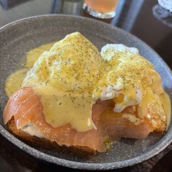 Zaatar Bistro - Salmon Benedict - Breakfast & Brunch Near Me - Fresno, California Zaatar Bistro - Salmon Benedict - Breakfast & Brunch Near Me - Fresno, California