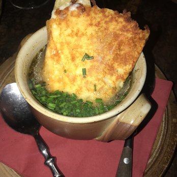Schnitzelbank - Best "French" Onion soup I have ever had. Just don't add any extra salt - Wine Bars Near Me - Heidelberg, BW Schnitzelbank - Best "French" Onion soup I have ever had. Just don't add any extra salt - Wine Bars Near Me - Heidelberg, BW