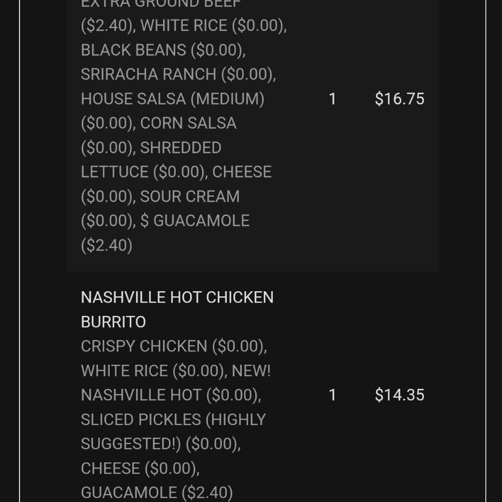 Bubbakoo's Burritos - My online receipt. Unfortunately. - Vegetarian Near Me - Naples, Florida Bubbakoo's Burritos - My online receipt. Unfortunately. - Vegetarian Near Me - Naples, Florida