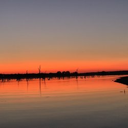 Rocky Creek Park - Fishing along the bank. Beautiful sunset view. Lots of fish jumping in the evening.