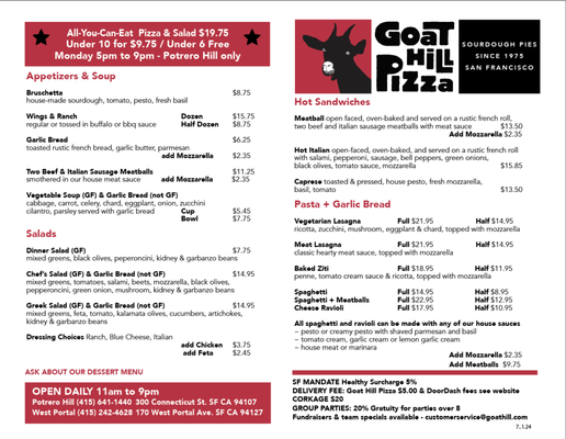 Menu photo 8 Goat Hill Pizza San Francisco, CA Menu photo 8 Goat Hill Pizza San Francisco, CA