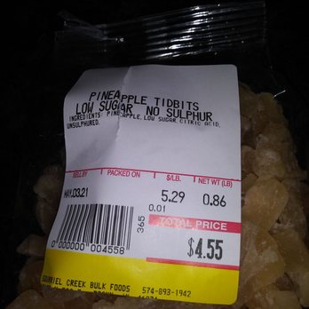 Squirrel Creek Bulk Foods - Dehydrated pineapple. - Grocery Near Me - Roann, Indiana