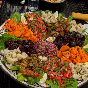 Casablanca - Family salad is huge - Moroccan Near Me - East Brunswick, New Jersey