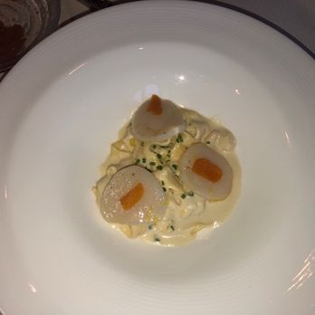 Salt - Tagliatelle Pasta/Fennel Cream/Scallop Slivers/Bottarga - New American Near Me - Amelia Island, Florida