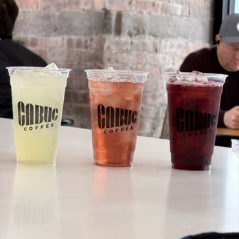 Cabuc Coffee - Refreshers; lemonade, lychee rose black iced tea, berry hibiscus - Coffee & Tea Near Me - New York, New York Cabuc Coffee - Refreshers; lemonade, lychee rose black iced tea, berry hibiscus - Coffee & Tea Near Me - New York, New York