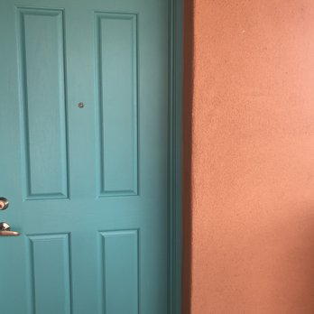 Xtreme Painting - Front door painted turquoise! - Painters Near Me