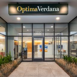 Exterior outside entrance of Optima Verdana - Wilmette, Illinois Exterior outside entrance of Optima Verdana - Wilmette, Illinois
