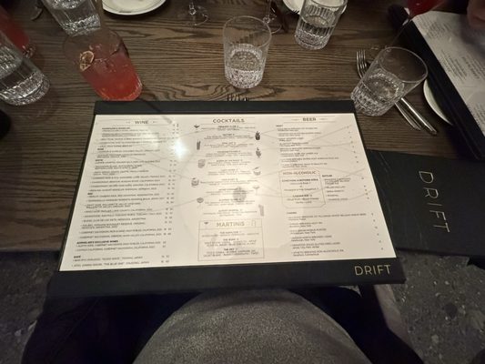 Menu photo 4 Drift Weehawken, NJ