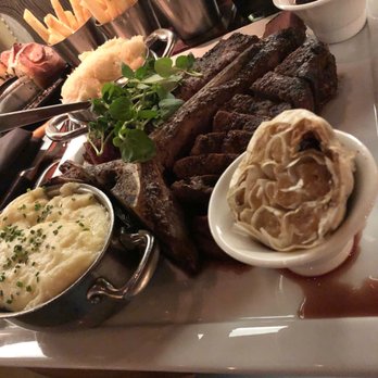 Bourbon Steak - 38oz porterhouse , whipped potatoes & Truffle Mac & Cheese. - Steakhouses Near Me - Washington, DC, District of Columbia