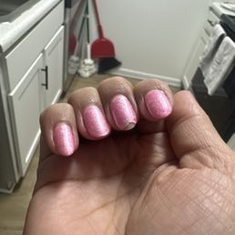 Three days after and other places on my nails are lifting. Three days after and other places on my nails are lifting.